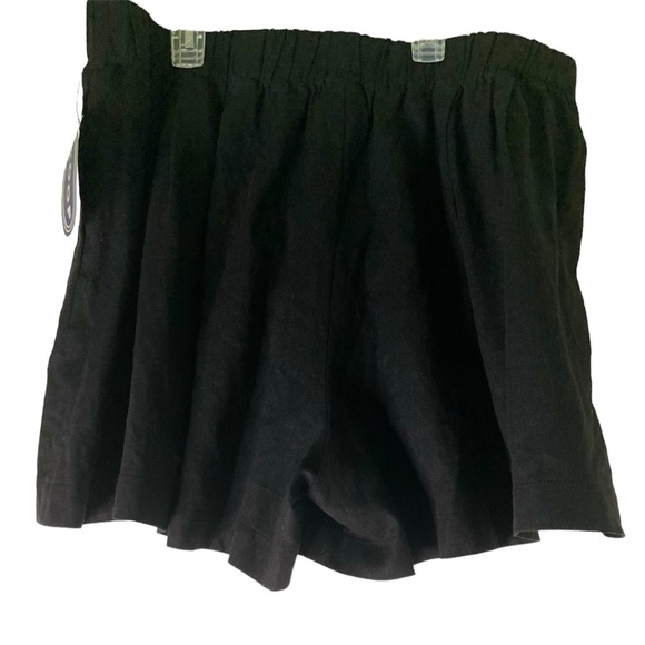 Scoop,black linen blend shorts SZ XL (16-18)  NWT - Picture 1 of 6